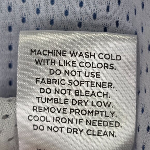 Mens Sport-Tek Reversible White & Blue Mesh Tank Top 100% Polyester Size XL - Picture 10 of 10